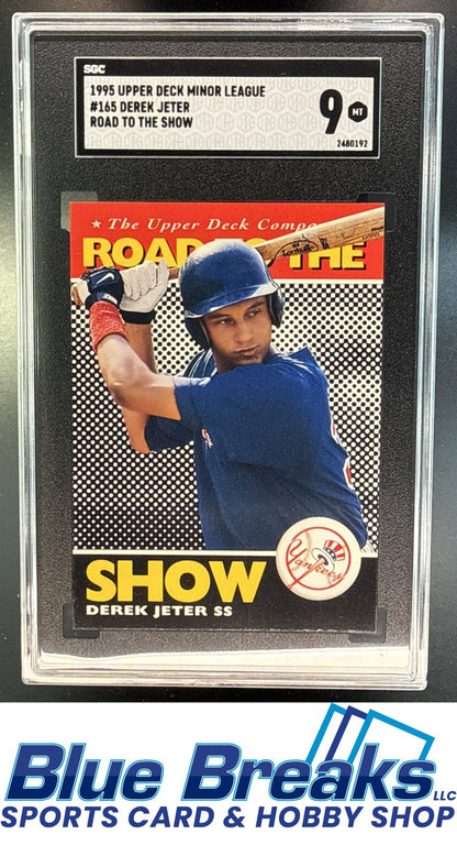 1995 Upper Deck Minor League Road to the Show Derek Jeter Rookie #165 RC SGC 9 New York Yankees