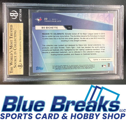 2020 Topps x Steve Aoki Bo Bichette RC #22 BGS 10 Toronto Blue Jays