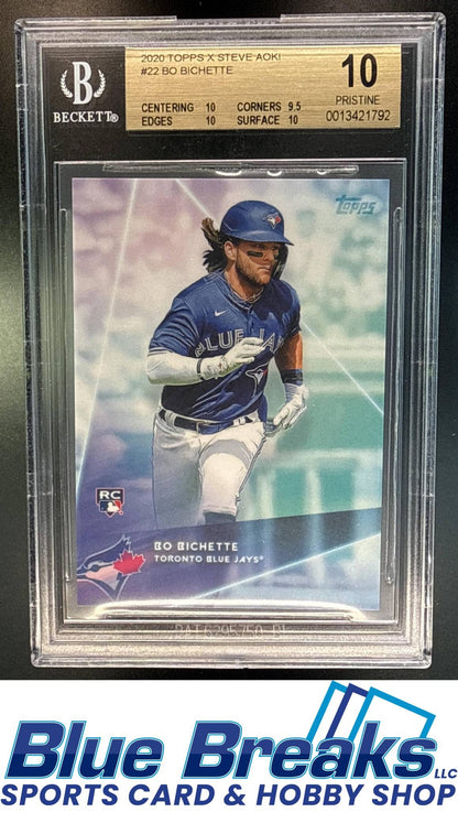 2020 Topps x Steve Aoki Bo Bichette RC #22 BGS 10 Toronto Blue Jays