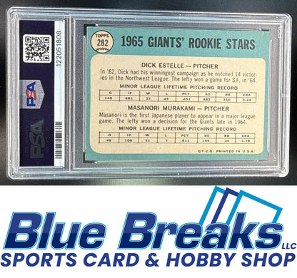 1965 Topps Giants Rookie Stars Dick Estelle Masanori Murakami RC #282 RC PSA 4 San Francisco Giants
