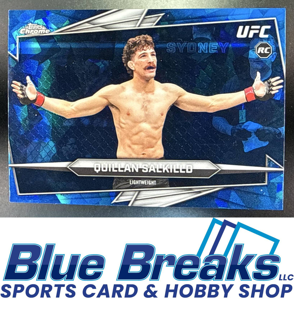 2026 Topps Chrome Sapphire UFC Quillan Salkilld #57j RC