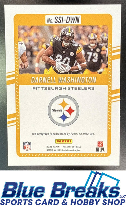 2025 Panini Prizm Darnell Washington #SSI-DWN Significant Signatures Auto Pittsburgh Steelers