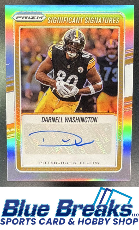2025 Panini Prizm Darnell Washington #SSI-DWN Significant Signatures Auto Pittsburgh Steelers