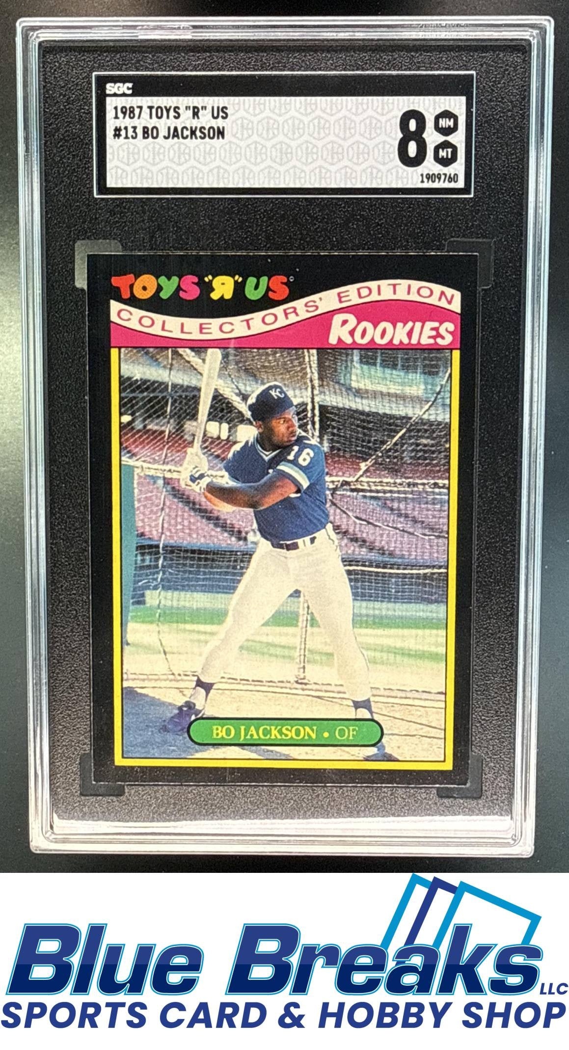 1987 Topps Toys "R" Us Rookies Bo Jackson [RC] #13 RC SGC 8 Kansas City Royals