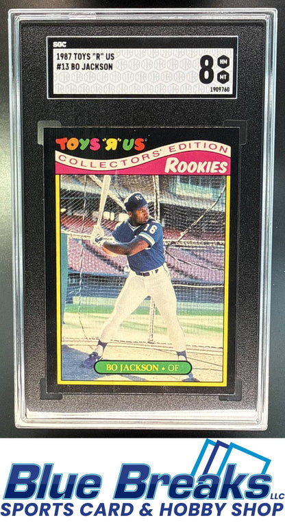 1987 Topps Toys "R" Us Rookies Bo Jackson [RC] #13 RC SGC 8 Kansas City Royals
