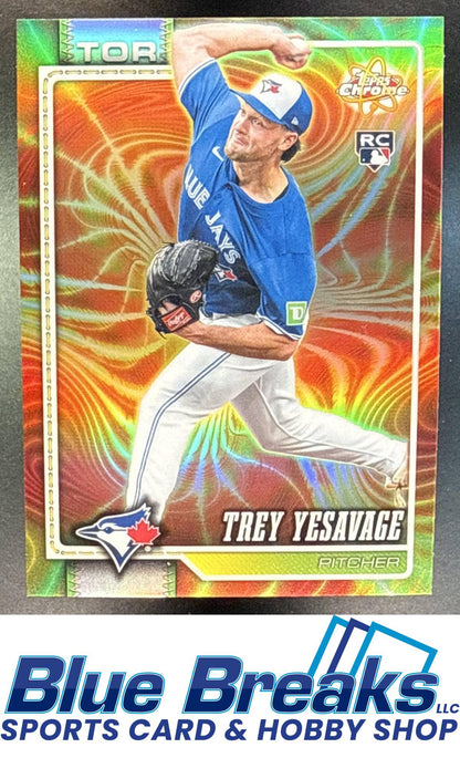 2026 Topps Chrome Radiating Rookies Trey Yesavage RC #RR-4 Toronto Blue Jays