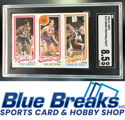 1980 Topps Toby Knight Paul Westphal Charlie Scott #77 168 188 SGC 8.5