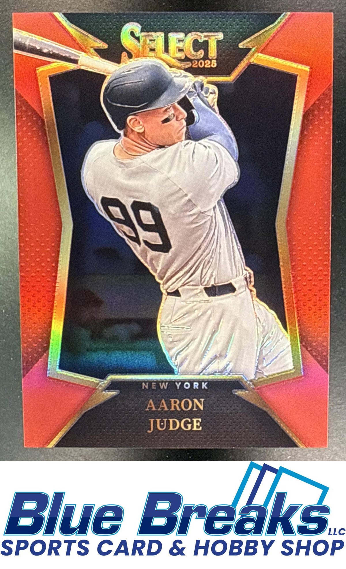 2025 Panini Select Throwback Red Prizms Aaron Judge 70/99 #8 New York Yankees