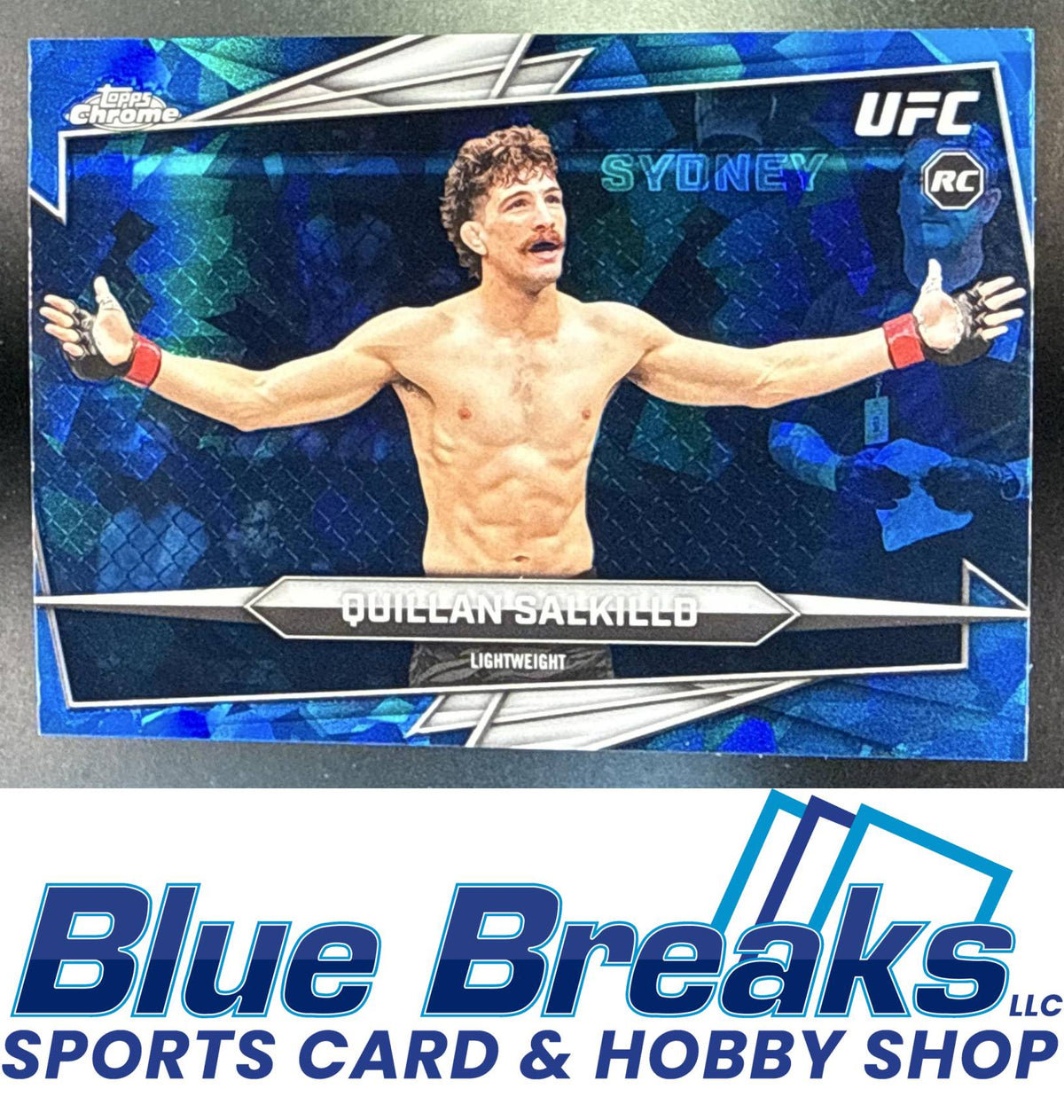 2026 Topps Chrome Sapphire UFC Quillan Salkilld #57b RC