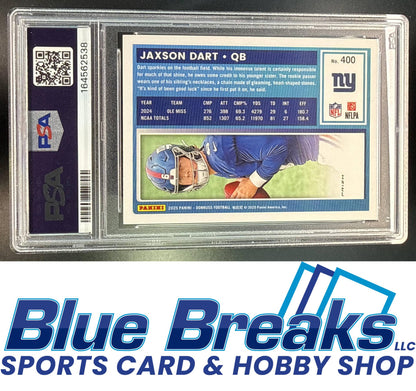 2025 Panini Donruss Jaxson Dart #400 Optic Rated Rookie Preview Pink RC PSA 9 New York Giants