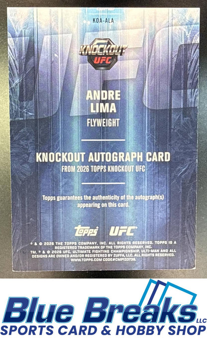2026 Topps Knockout UFC Auto Andre Lima 252/299 #KOA-ALA RC