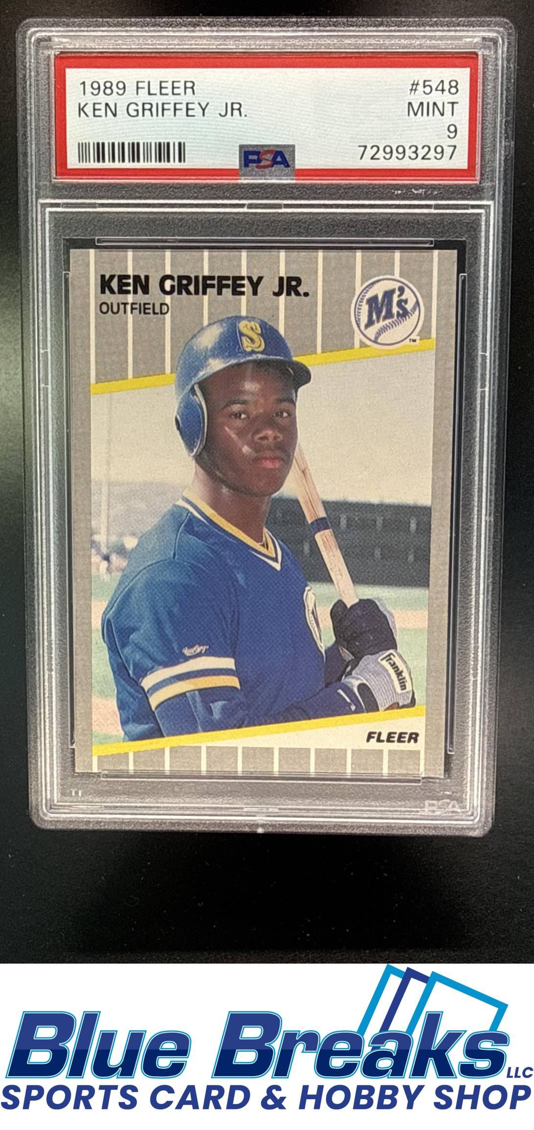 1989 Fleer Ken Griffey Jr. [RC] #548 RC PSA 9 Seattle Mariners