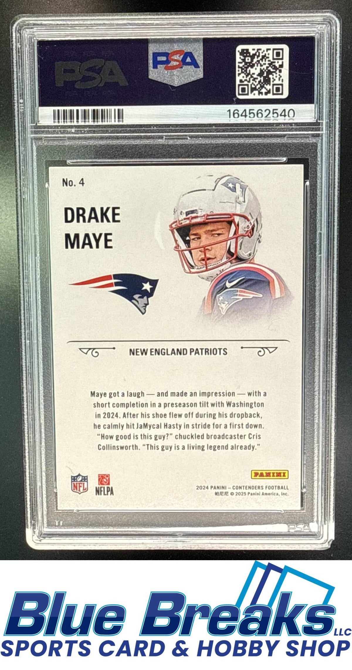 2024 Panini Contenders Drake Maye #4 Rookie Stallions Bronze RC PSA 9 New England Patriots