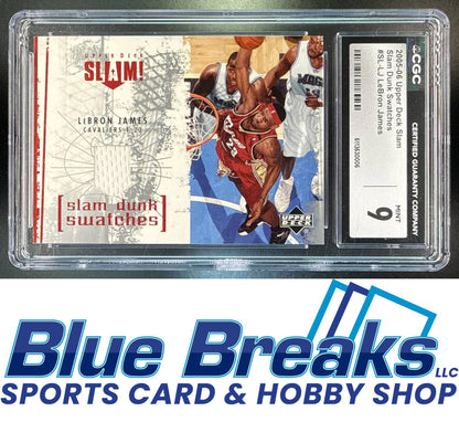 2005-06 Upper Deck Slam Dunk Swatches LeBron James #SL-LJ CGC 9 Cleveland Cavaliers