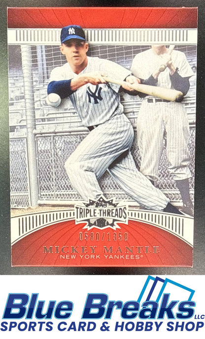 2010 Topps Triple Threads Mickey Mantle 0580/1350 #65 New York Yankees