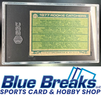 1977 Topps RC Catchers Gary Alexander Rick Cerone Dale Murphy Kevin Pasley #476 SGC 2