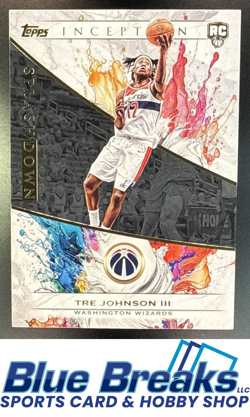 2025-26 Topps Inception Splashdown Tre Johnson III RC #S-20 Washington Wizards