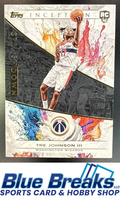 2025-26 Topps Inception Splashdown Tre Johnson III RC #S-20 Washington Wizards