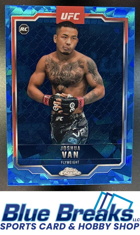 2025 Topps UFC Chrome Sapphire Joshua Van #136a RC