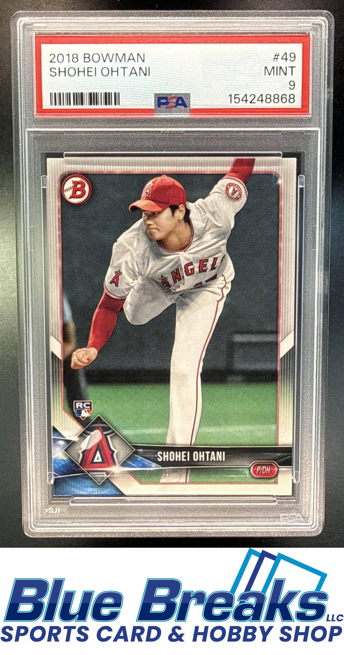 2018 Bowman Shohei Ohtani #49 RC PSA 9 Los Angeles Angels