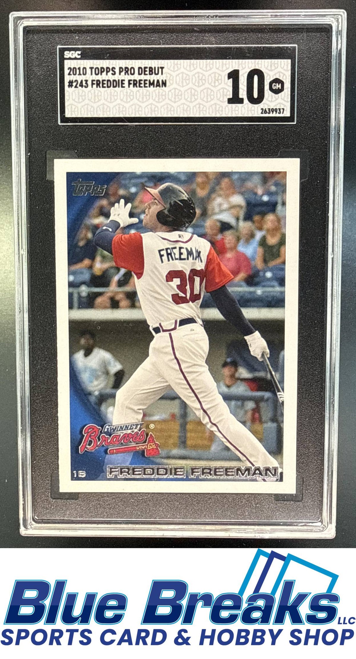 2010 Topps Pro Debut Freddie Freeman #243 SGC 10 Atlanta Braves