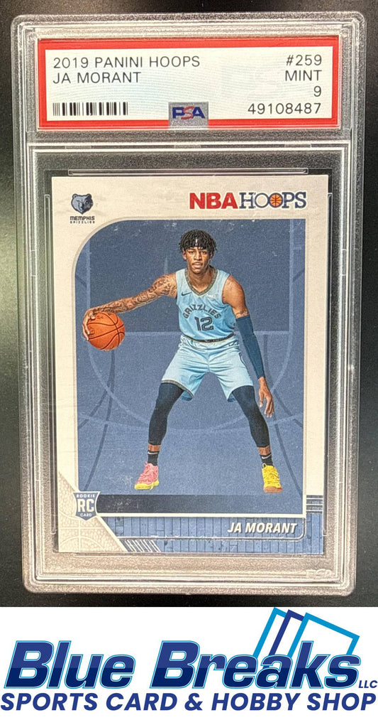 2019-20 Panini Hoops Ja Morant #259 RC PSA 9 Memphis Grizzlies