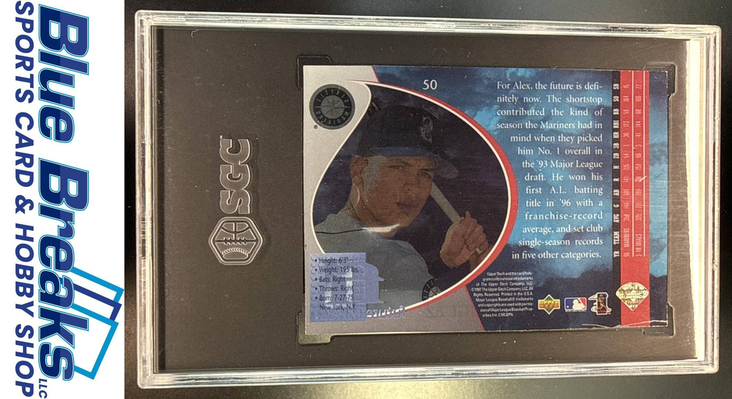 1997 Upper Deck UD3 Alex Rodriguez #50 SGC 7 Seattle Mariners