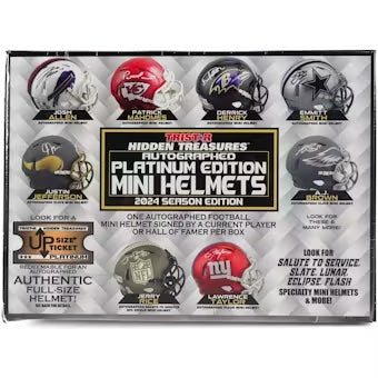 2024 TriStar Autograph Platinum Edition Football Mini Helmet Season Edition Hobby Box