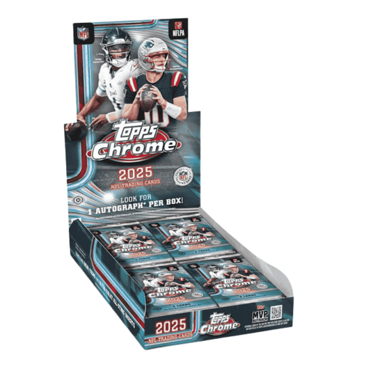 2025 Topps Chrome Football Hobby Box - Sealed Wax
