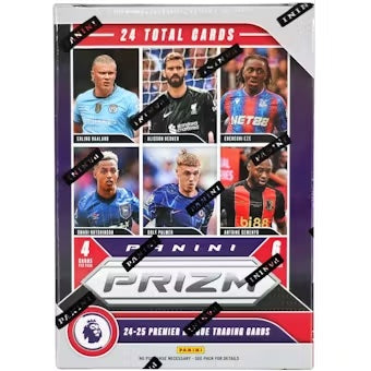 2024/25 Panini Prizm Premier League EPL Soccer 6-Pack Hobby Blaster Box - Sealed Wax