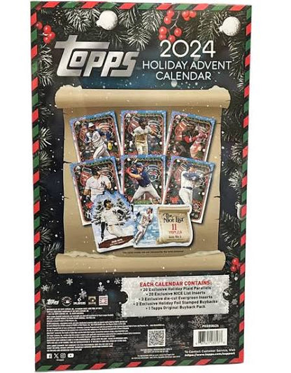 2024 Topps Holiday Baseball Advent Calendar - Sealed Wax