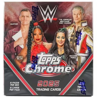 2025 Topps Chrome WWE Wrestling Mega Box - Sealed Wax